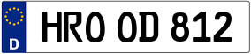 Trailer License Plate
